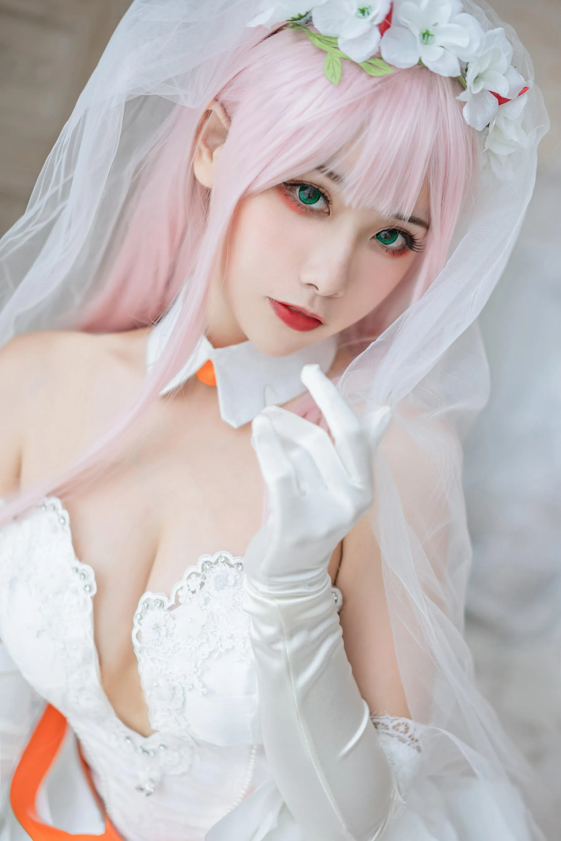 Momoko葵葵 – NO.36 DARLING in the FRANXX 02 泳装 兔女郎花嫁 [61P]插图1
